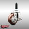 Service Caster 3 Inch 316SS Maroon Polyurethane Swivel 7/8 Inch Expanding Stem Caster Brake SCC-SS316EX20S314-PPUB-MRN-TLB-78 - alternate 3
